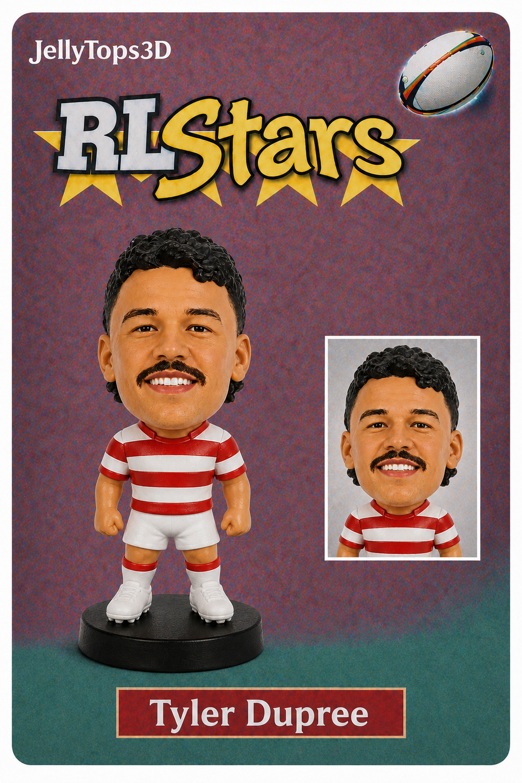 Tyler Dupree Mini Rugby League Figure